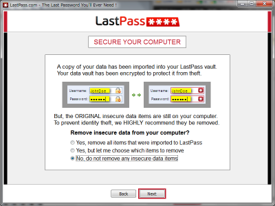 ブラウザが記憶しているパスワード等を削除することができます